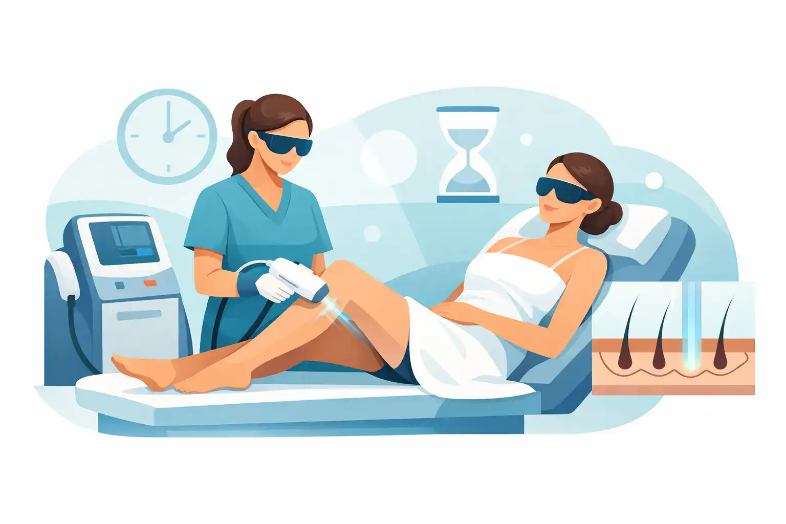 Diodenlaser Behandlung: Ablauf und Dauer