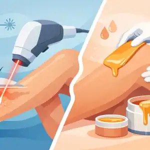 Unterschied Laser-Haarentfernung und Waxing