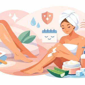Waxing Nachbehandlung richtig anwenden nach dem Termin