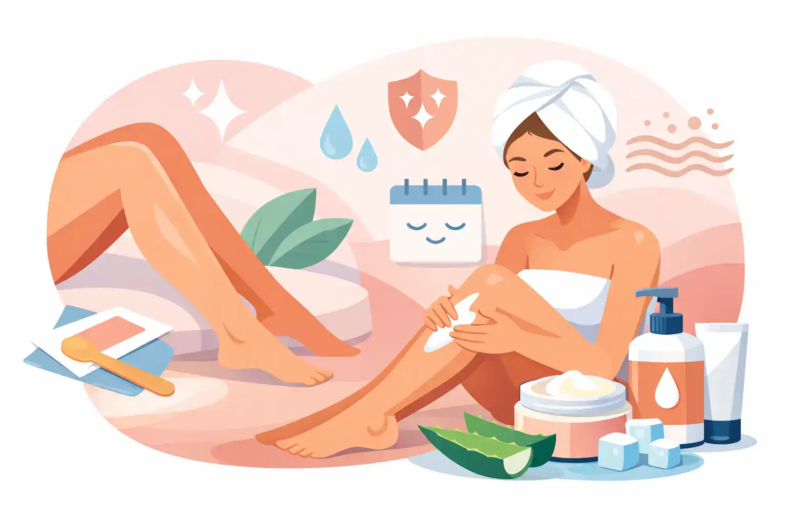 Waxing Nachbehandlung richtig anwenden nach dem Termin