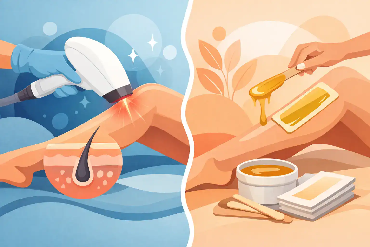 Diodenlaser oder Waxing wählen für glatte Haut?