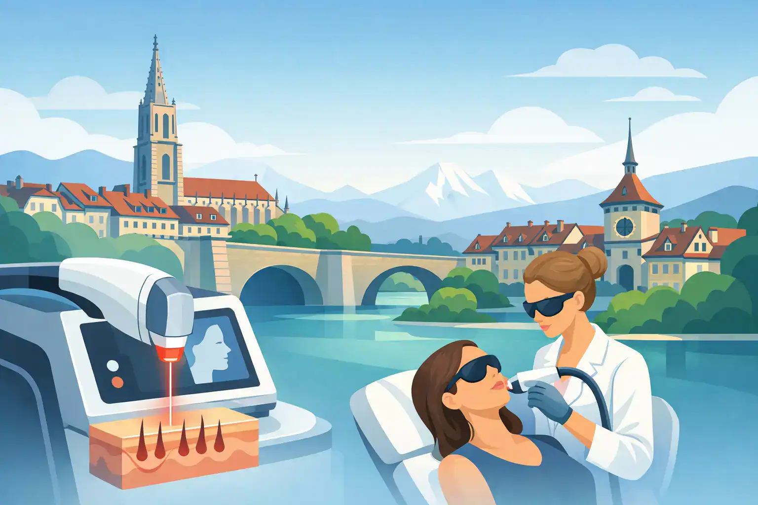 Moderne Diodenlaser-Technologie in Bern